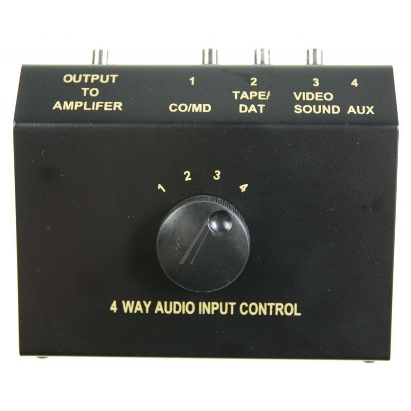 COMMUTATORE AUDIO A 4 Ingressi